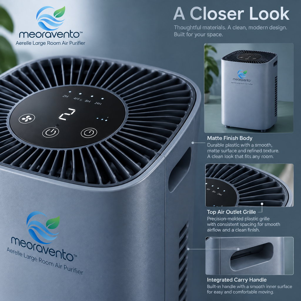 meoravento™ Aerelle Large Room Air Purifier — product image 06