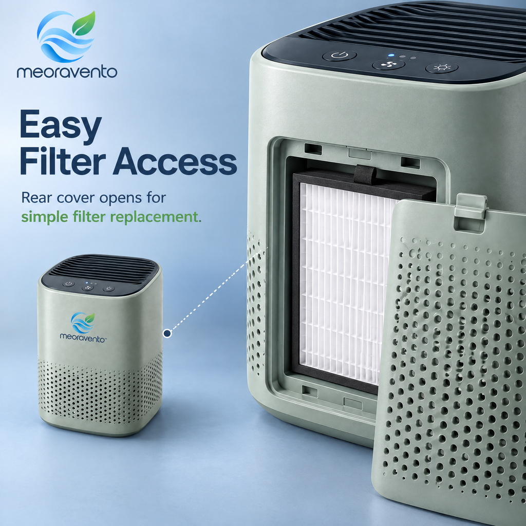 meoravento™ Compact Bedroom Air Purifier — product image 04