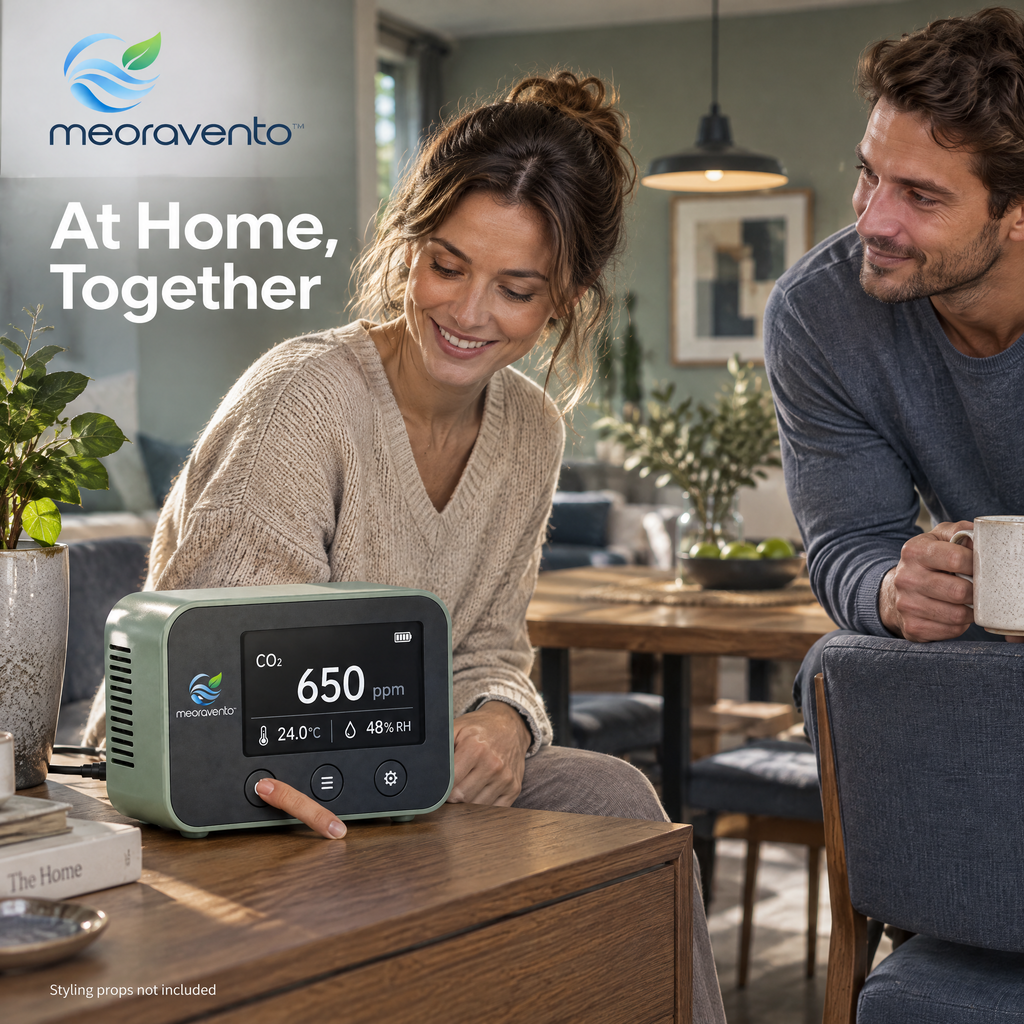 meoravento™ Digital CO₂ Air Quality Monitor — product image 11