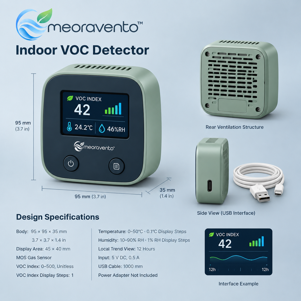 meoravento™ Indoor VOC Air Quality Detector — product image 02