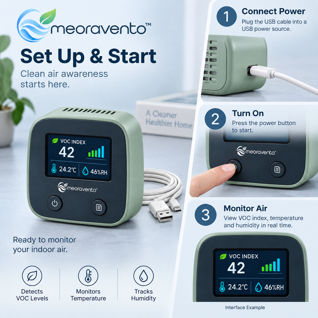 meoravento™ Indoor VOC Air Quality Detector — product image 08