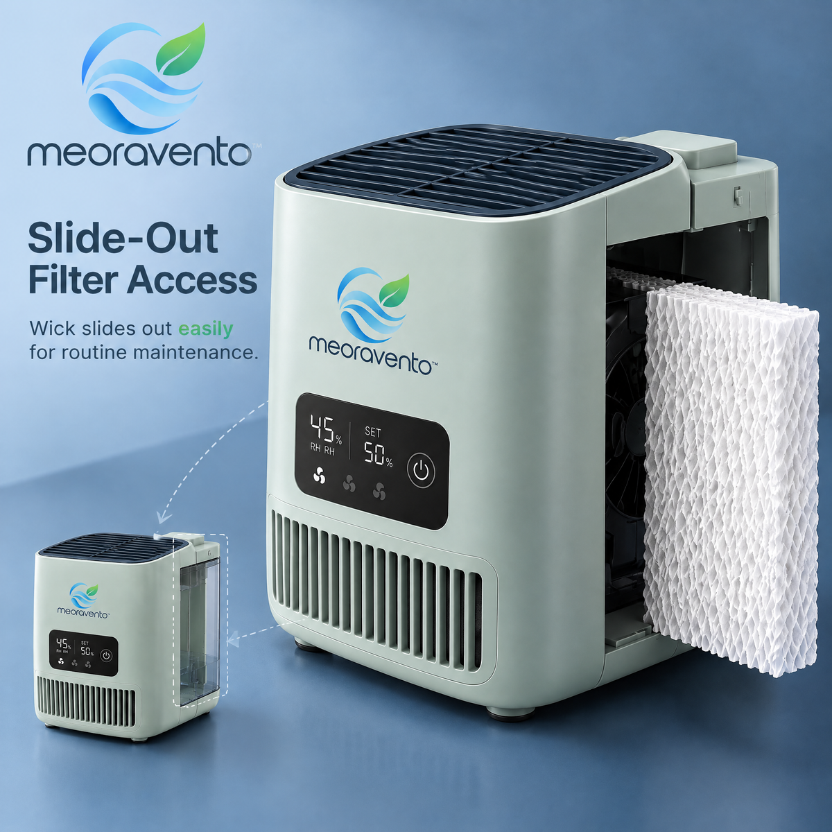 meoravento™ Large Room Evaporative Humidifier — product image 04