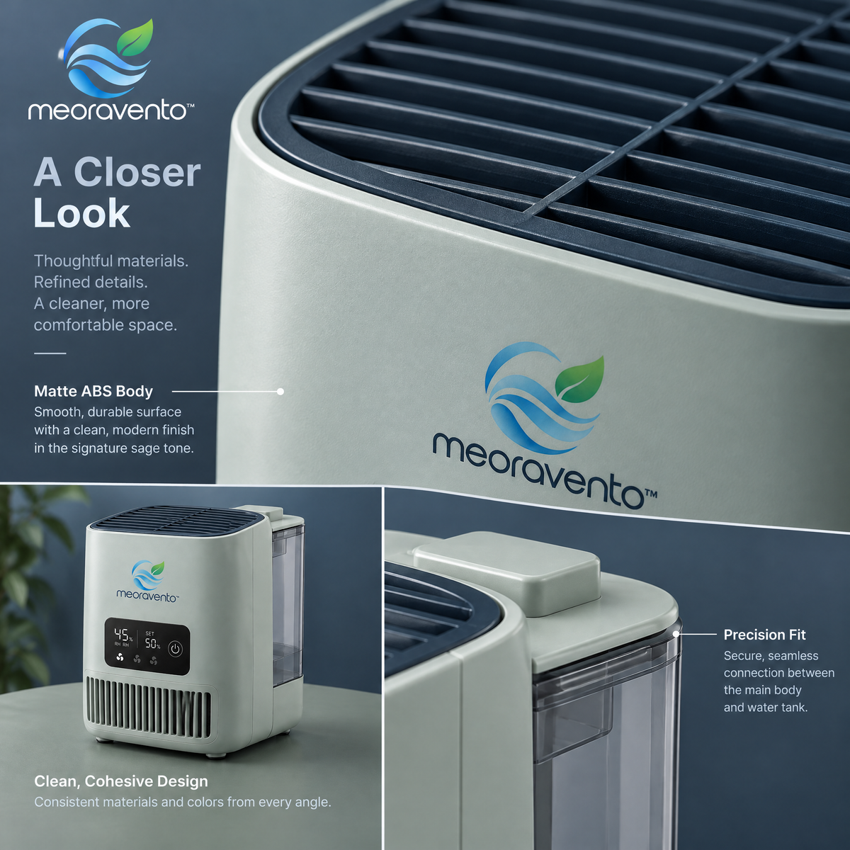 meoravento™ Large Room Evaporative Humidifier — product image 06