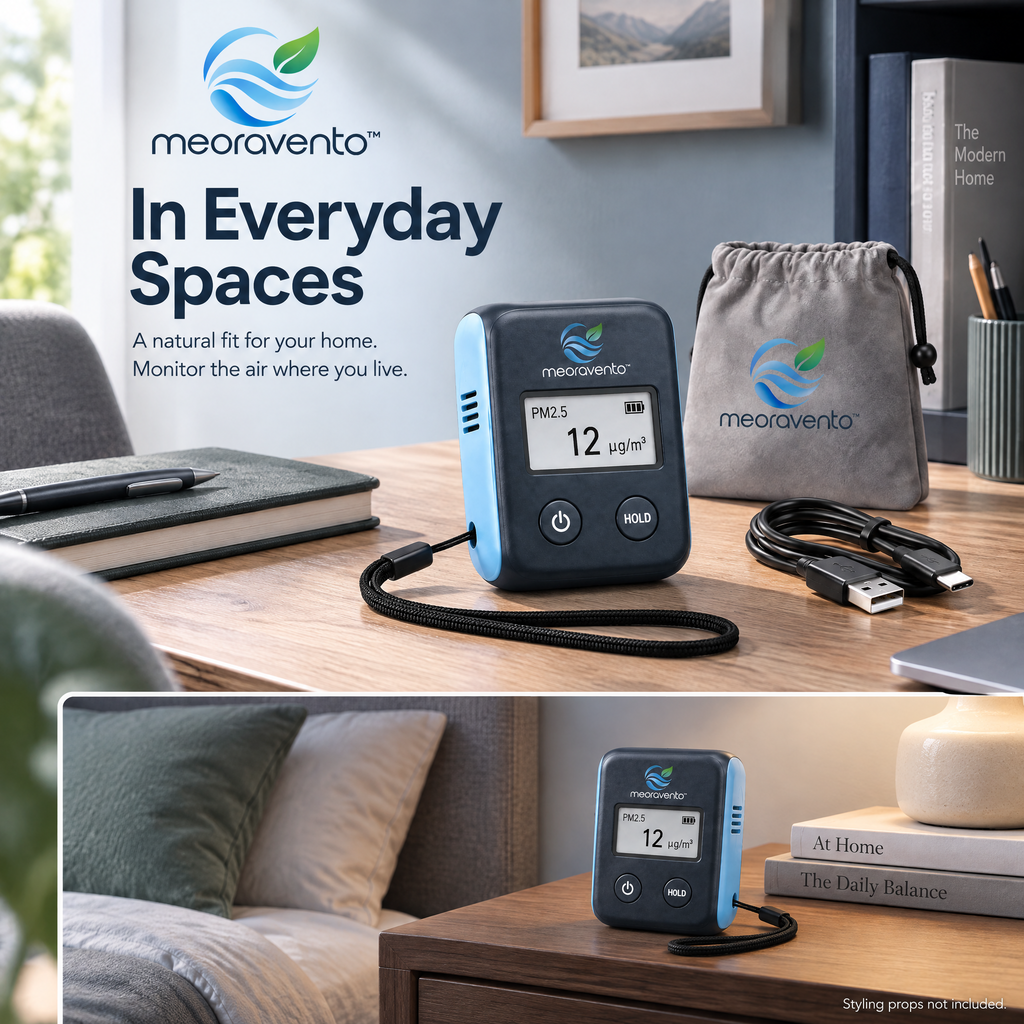 meoravento™ Portable PM2.5 Air Quality Monitor — product image 07