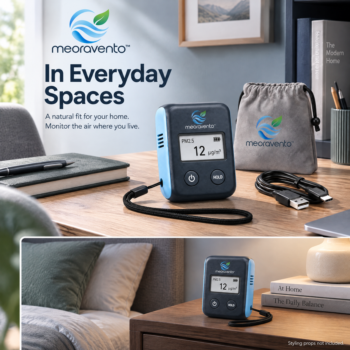 meoravento™ Portable PM2.5 Air Quality Monitor — product image 07