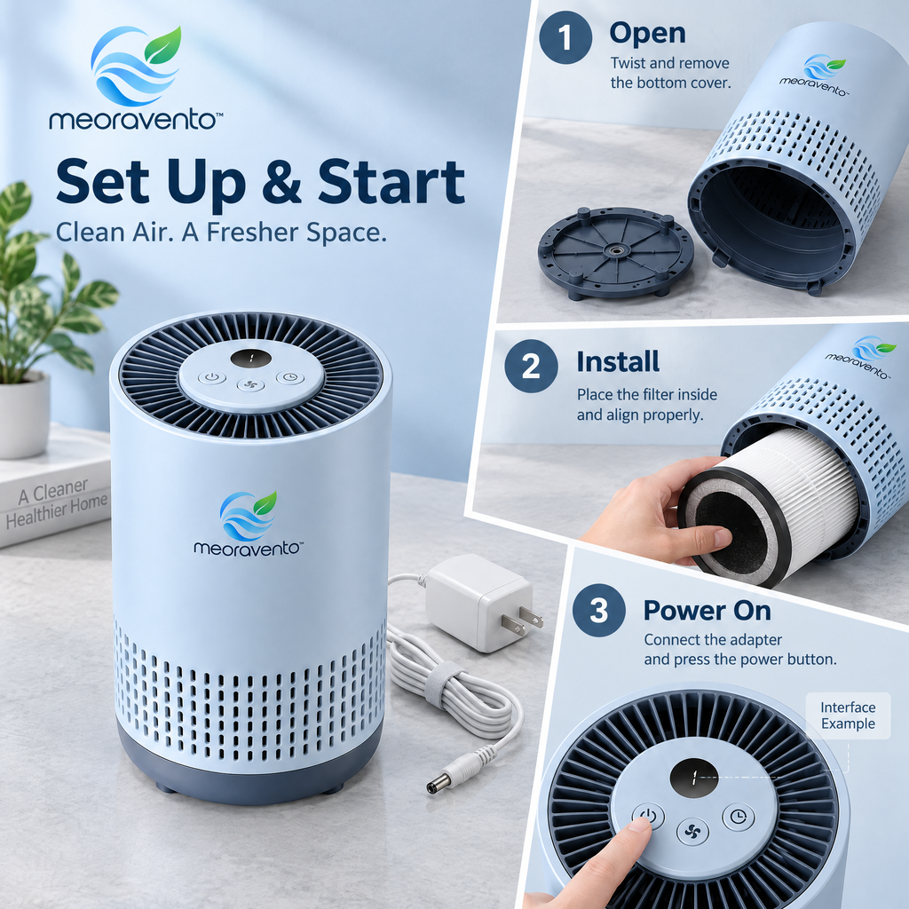 meoravento™ PureFlow HEPA Air Purifier — product image 08