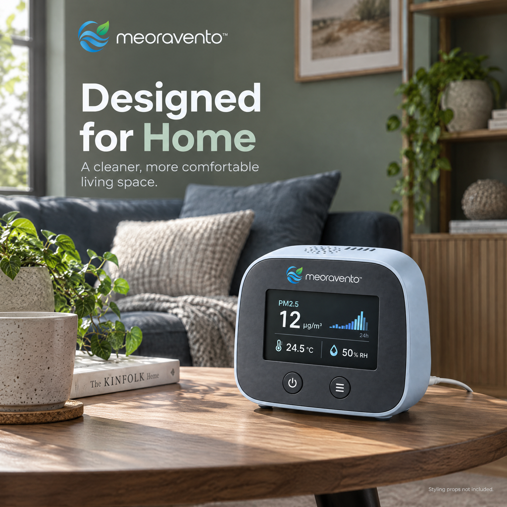meoravento™ Smart Indoor Air Quality Monitor — product image 03