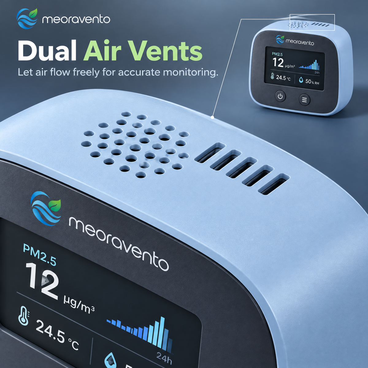 meoravento™ Smart Indoor Air Quality Monitor — product image 04