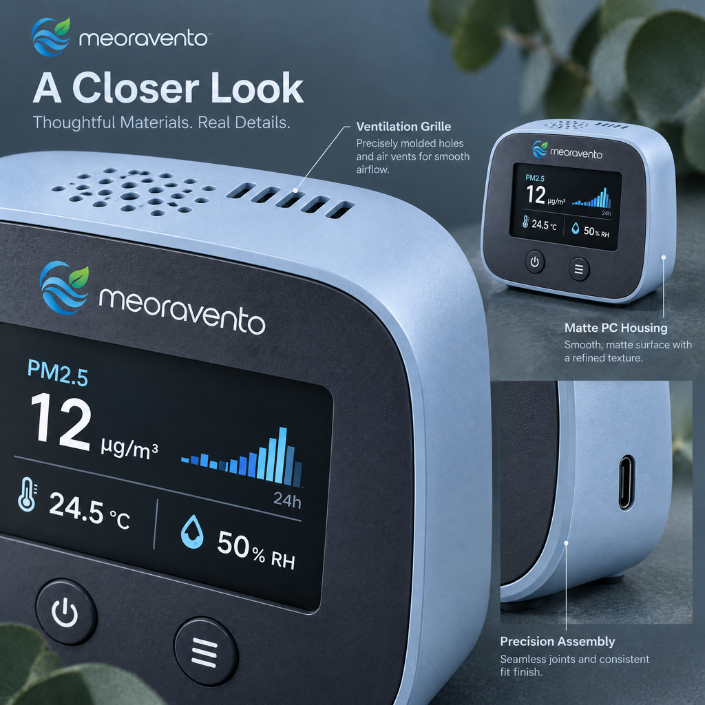 meoravento™ Smart Indoor Air Quality Monitor — product image 06