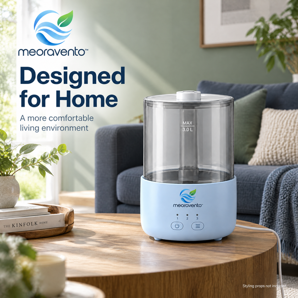 meoravento™ Ultrasonic Cool Mist Humidifier — product image 03