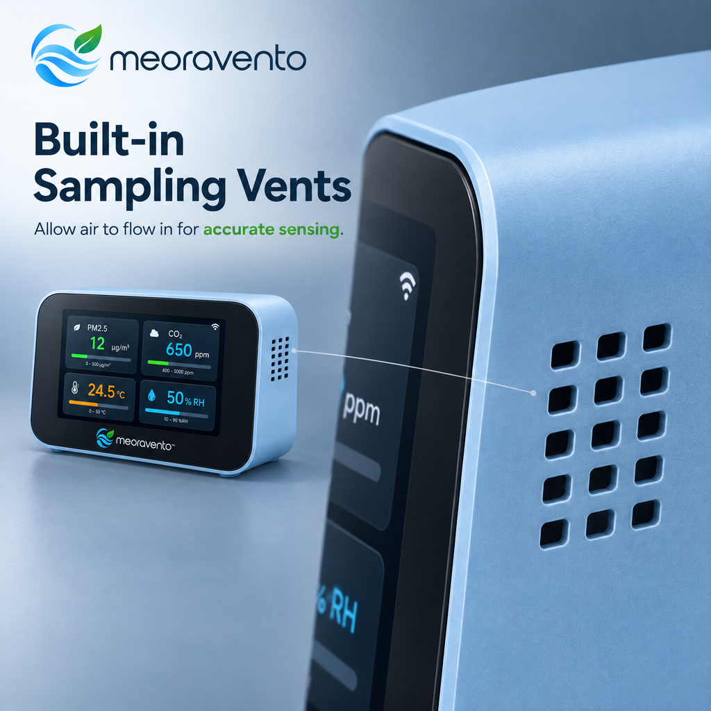 meoravento™ Wi-Fi Air Quality Monitor with App Connectivity — product image 04